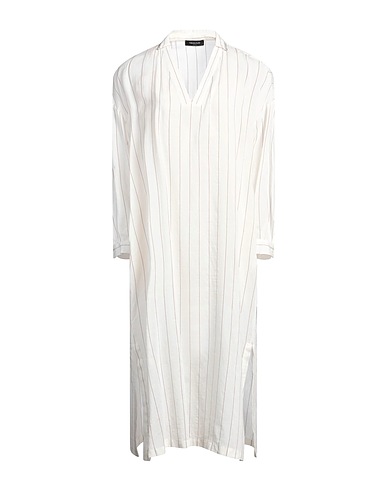 FABIANA FILIPPI Midi dress White 40% Linen, 32% Viscose, 14% Silk, 14% Cotton
