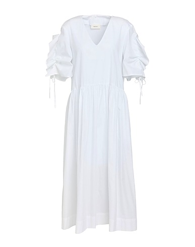 VICOLO Midi dress White 100% Polyester