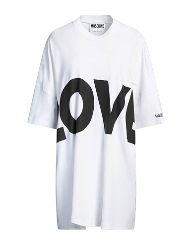 MOSCHINO Short dress COUTURE White 100% Cotton