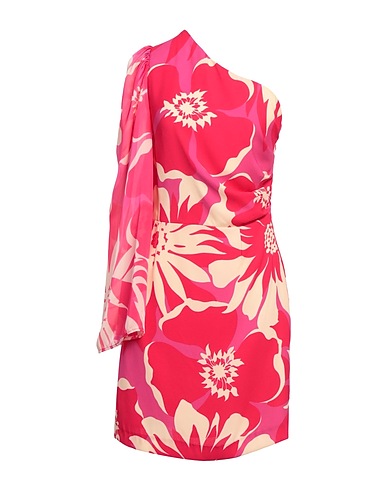 MORGAN DE TOI One-shoulder dress Fuchsia 100% Polyester, Elastomultiester
