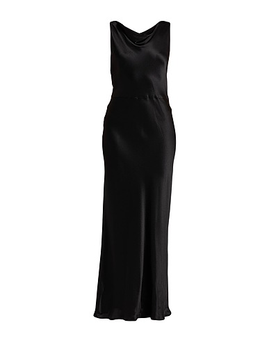 ANTONELLI Long dress Black 55% Acetate, 45% Silk