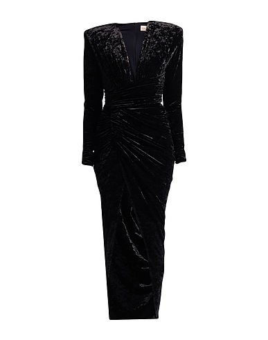 ALEXANDRE VAUTHIER ロングワンピース・ドレス ブラック ポリエステル 90% / ポリウレタン 10%
