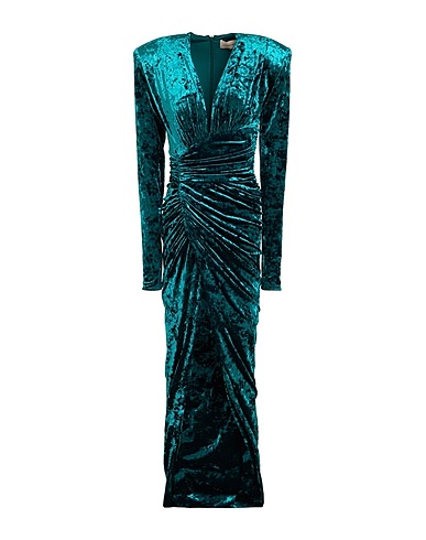 ALEXANDRE VAUTHIER Long dress Emerald green 90% Polyester, 10% Elastane