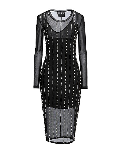 VERSACE JEANS COUTURE Elegant dress Black 100% Polyester
