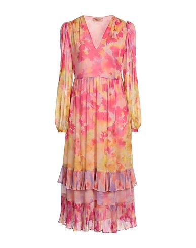 TWINSET Midi dress Fuchsia 100% Polyester
