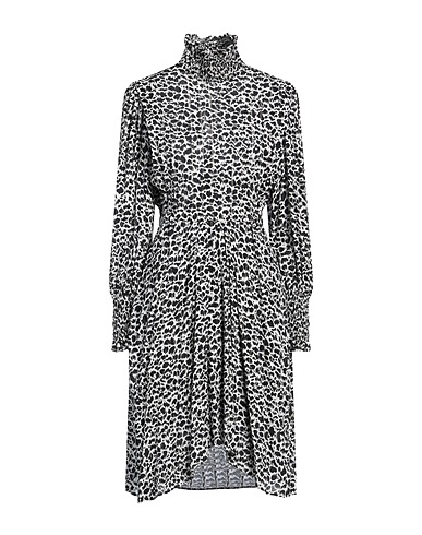 REPLAY Midi dress Black 99% Viscose, 1% Metallic fiber