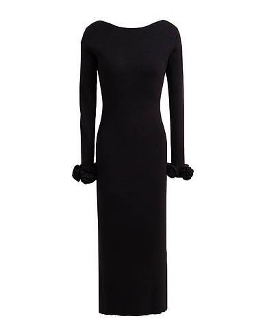 NO SECRETS Midi-Kleid Schwarz 51% Viskose, 29% Polyester, 20% Polyamid