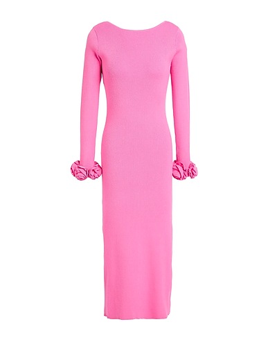NO SECRETS Midi dress Pink 51% Viscose, 29% Polyester, 20% Polyamide