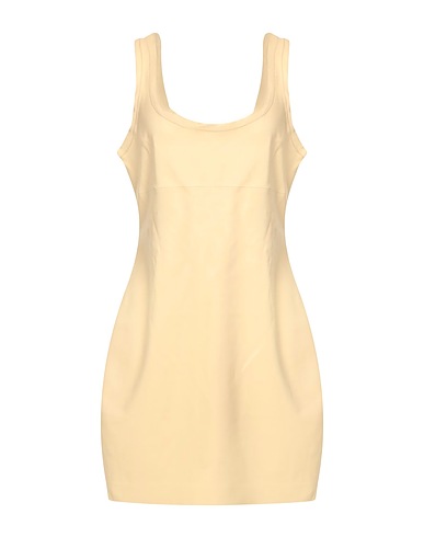 STAND STUDIO Sheath dress Pastel yellow 50% Polyurethane, 50% Polyester