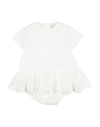 DOLCE&GABBANA Vestido para bebé  White 97% Paper, 3% Polyester