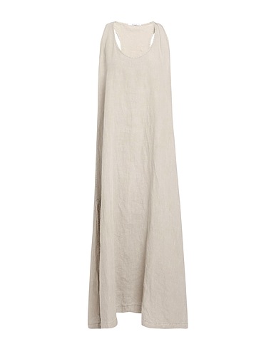 REPLAY Midi dress ESSENTIAL Grey 100% Linen