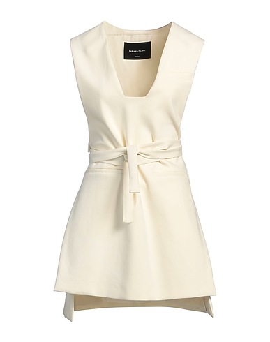 FABIANA FILIPPI Short dress Cream 97% Cotton, 3% Elastane