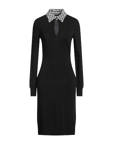BOUTIQUE MOSCHINO Midi dress Black 65% Viscose, 35% Polyamide, Silk