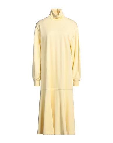 SAMSØE Φ SAMSØE Midi dress Pastel yellow 62% Viscose, 33% Polyamide, 5% Elastane