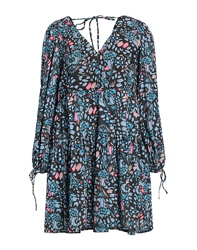 REPLAY Short dress Sky blue 97% Polyester, 3% Elastane