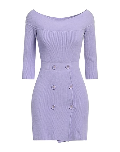 ELISABETTA FRANCHI Tubino Lilla 52% Viscosa, 34% Acrilico, 13% Poliestere, 1% Elastan