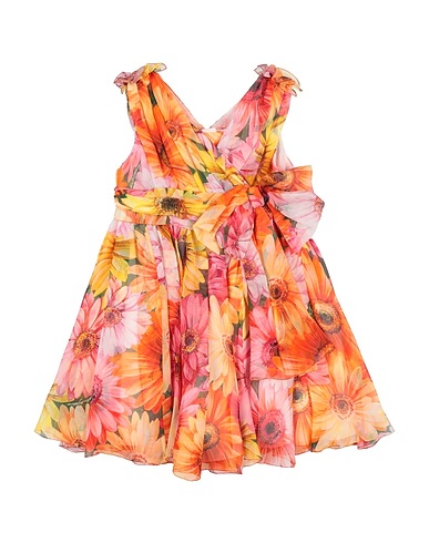 DOLCE&GABBANA Vestido para bebé  Orange 100% Silk