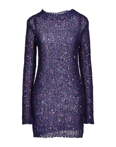 ROBERTO COLLINA Короткое платье 44% Суперкид мохер, 38% Полиэстер, 18% Шелк