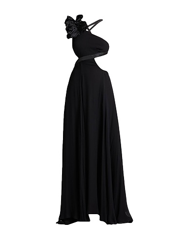 PINKO Long dress Black 100% Viscose, Polyester
