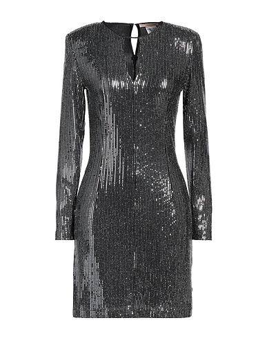 PENNYBLACK Sequin dress Silver 92% Polyamide, 5% Elastane, 3% Metallic fiber