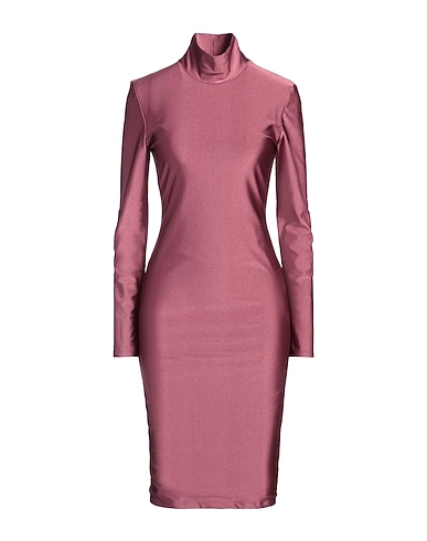 FACE TO FACE STYLE Midi dress Mauve 88% Polyamide, 12% Elastane
