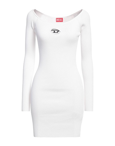 DIESEL Tubino Bianco 83% Rayon, 17% Poliestere