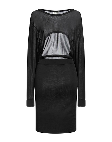 SAINT LAURENT Midi dress Black 100% Viscose