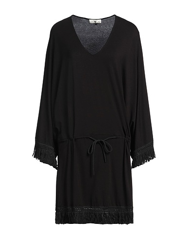 TWINSET Kurzes Kleid U&B	 Schwarz 95% Viskose, 5% Elastan