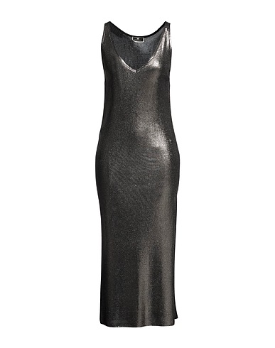 ELISABETTA FRANCHI Midi dress Gunmetal 100% Viscose