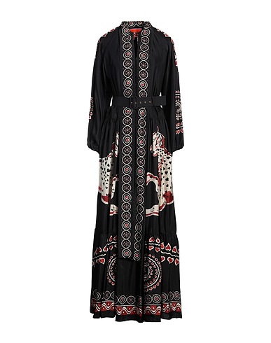 LA DOUBLE J Long dress Black 100% Silk