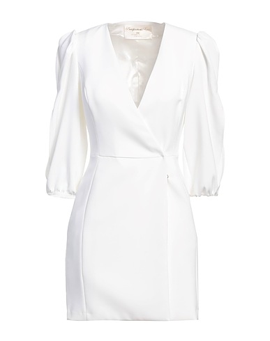 PASSEPARTOUT DRESS by ELISABETTA FRANCHI Blazer dress White 93% Polyester, 7% Elastane