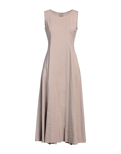 CAMICETTASNOB Vestito midi Tortora 90% Viscosa, 10% Poliestere