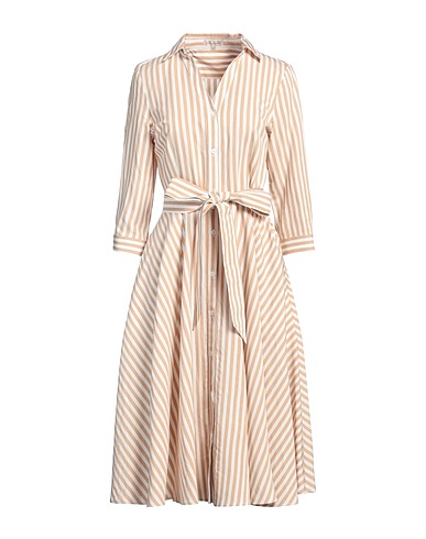 CAMICETTASNOB Midi dress Sand 90% Viscose, 10% Polyester