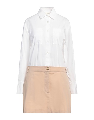 VICOLO Shirt dress Beige 97% Cotton, 3% Elastane
