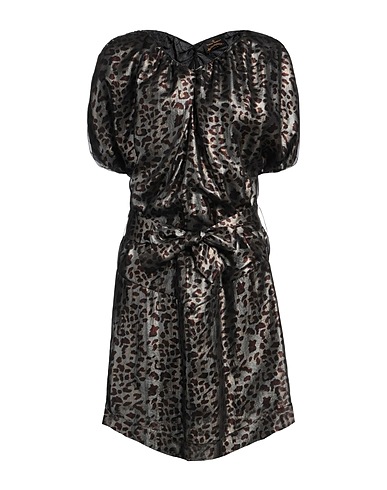 VIVIENNE WESTWOOD ANGLOMANIA Kurzes Kleid Stahlgrau 100% Polyester, Baumwolle