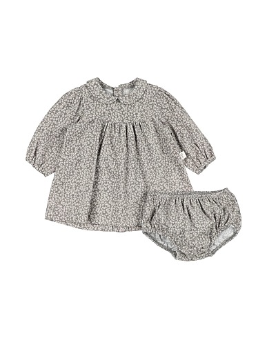 TEDDY & MINOU Vestito Baby  Piombo 100% Cotone