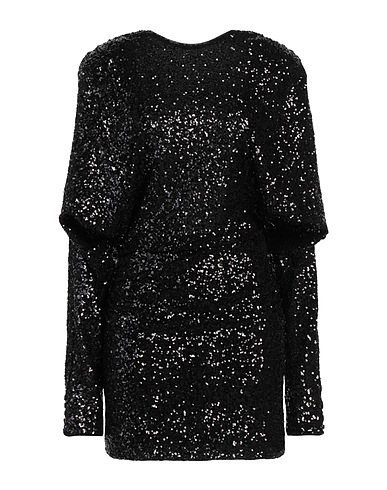 PINKO Vestito corto Nero 95% Nylon, 5% Elastan, Ottone