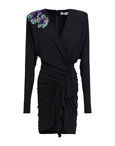 ALEXANDRE VAUTHIER Kurzes Kleid Schwarz 92% Viskose, 8% Elastan