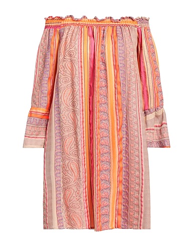 VALERIE KHALFON Vestito corto Arancione 35% Cotone, 29% Viscosa, 20% Poliammide, 16% Acrilico