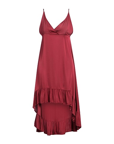 VICOLO Midi dress Burgundy 100% Viscose