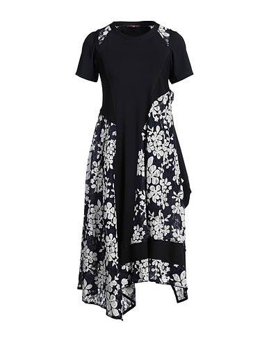 HIGH Robe mi-longue TECH Bleu nuit 70% Rayonne, 26% Nylon, 4% Élasthanne, Polyester