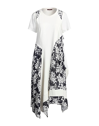 HIGH Midi-Kleid TECH Weiß 70% Rayon, 26% Nylon, 4% Elastan, Polyester
