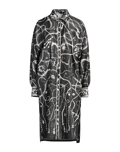 MAX MARA Shirt dress Charcoal 100% Silk