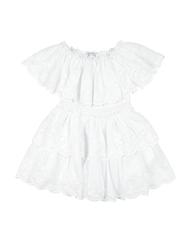 DOLCE&GABBANA Kleid Weiß 100% Baumwolle, Viskose