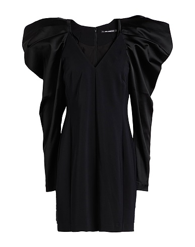 KARL LAGERFELD Tubino Nero 97% Viscosa, 3% Elastan, Acetato, Nylon