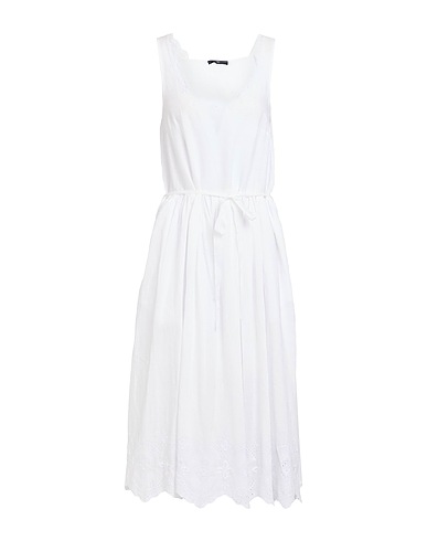 HIGH Midi dress USE White 100% Ramie