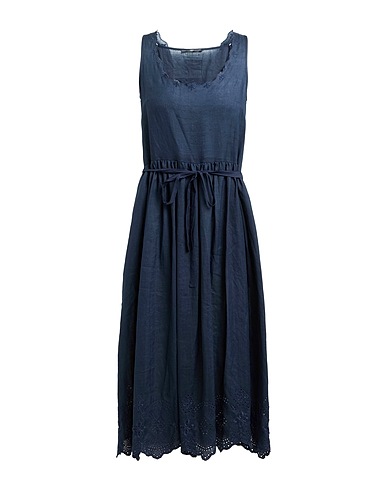 HIGH Vestito midi USE Blu navy 100% Ramiè