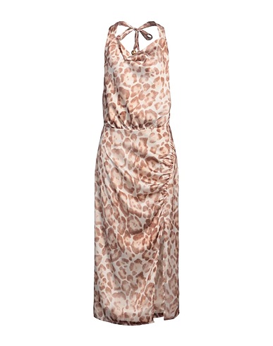 SIMONA CORSELLINI Long dress Beige 100% Polyester