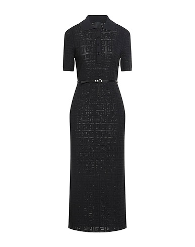 GIVENCHY Midi dress Black 92% Viscose, 5% Polyamide, 3% Polyester