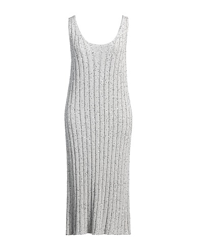FABIANA FILIPPI Midi dress Grey 100% Cotton